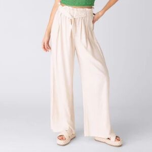 fab'rik Banks Tie Waist Linen Pant